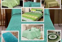Оформление спальной комнаты в зеленом цвете